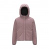 K-Way Jacket Lily Warm Stretch Double Nero Rosa Bambina