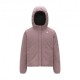 K-Way Jacket Lily Warm Stretch Double Nero Rosa Bambina