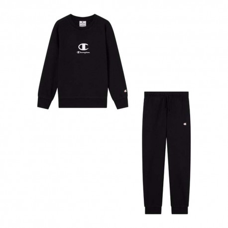 Champion Tuta Sportiva Unisex Junior Nero Bambino