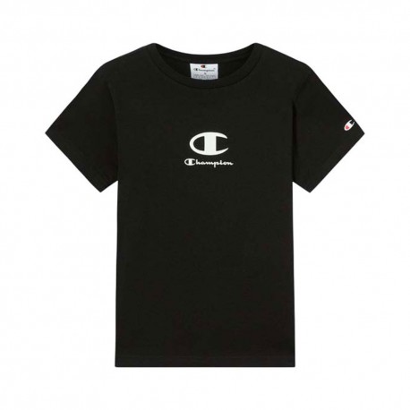 Champion Maglietta Palestra Unisex Junior Nero Bambino