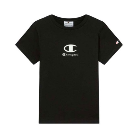 Champion Maglietta Palestra Unisex Junior Nero Bambino