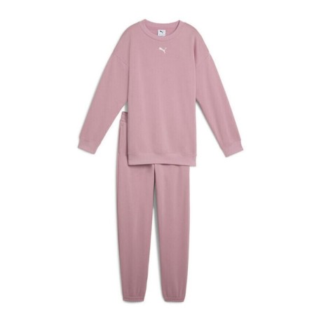 Puma Tuta Sportiva Girocollo Rosa Bambina