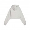 Puma Felpa Palestra Crop Con Cappucciohyrox Grigio Donna