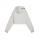 Puma Felpa Palestra Crop Con Cappucciohyrox Grigio Donna