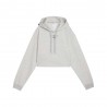 Puma Felpa Palestra Crop Con Cappucciohyrox Grigio Donna