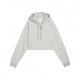 Puma Felpa Palestra Crop Con Cappucciohyrox Grigio Donna