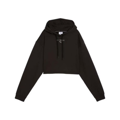 Puma Felpa Palestra Crop Con Cappucciohyrox Nero Donna