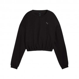 Puma Felpa Palestra Girocollo Cloudspun Nero Donna