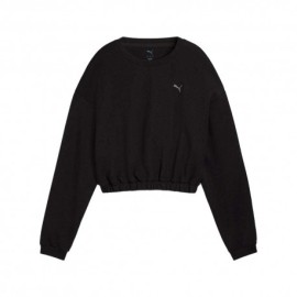 Puma Felpa Palestra Girocollo Cloudspun Nero Donna