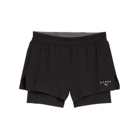 Puma Shorts Sportivi 2In 1 Hyrox Train Nero Donna