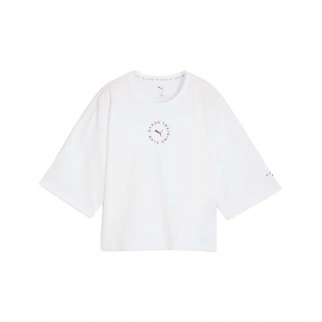 Puma Maglietta Palestra Crop Hyrox Bianco Donna