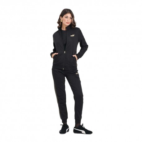 Puma Tuta Sportiva Full Zip Nero Donna