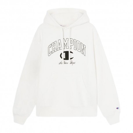 Champion Felpa Big Logo Bianco Uomo