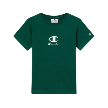 Champion Maglietta Palestra Unisex Junior Verde Bambino