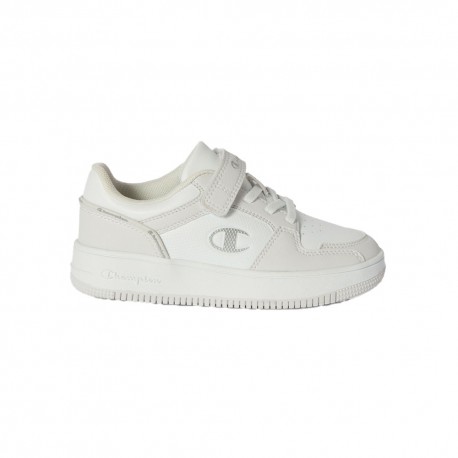 Champion Rd18 2.0 Low G Ps Bianco Argento - Sneakers Bambino