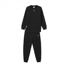 Puma Tuta Sportiva Girocollo Nero Bambina