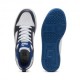 Puma Rebound V6 Lo Gs Bianco Grigio Nero - Scarpe Da Ginnastica Bambino