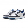 Puma Rebound V6 Lo Gs Bianco Grigio Nero - Scarpe Da Ginnastica Bambino
