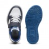 Puma Rebound V6 Lo Ps Ac Bianco Grigio Nero - Scarpe Da Ginnastica Bambino