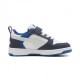 Puma Rebound V6 Lo Ps Ac Bianco Grigio Nero - Scarpe Da Ginnastica Bambino
