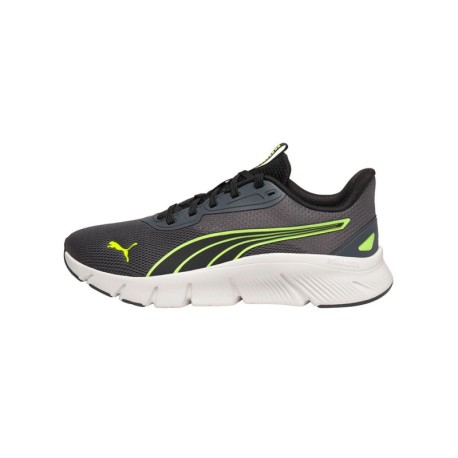 Puma Flex Focus Lite Modern Gs Grigio Giallo - Scarpe Da Ginnastica Bambino