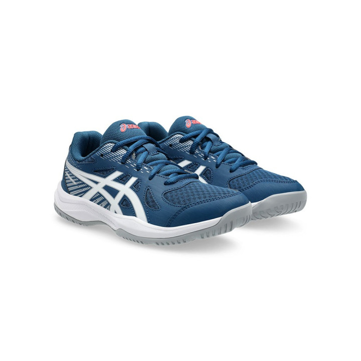 Asics Upcourt 6 Gs Blu Bianco - Scarpe Pallavolo Bambino