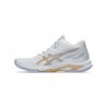Asics Netburner Ballistic Ff Mt 4 Bianco Champagne - Scarpe Pallavolo Donna