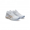 Asics Netburner Ballistic Ff Mt 4 Bianco Champagne - Scarpe Pallavolo Donna