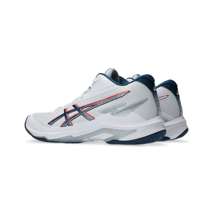 Asics Netburner Ballistic Ff Mt 4 Bianco Blu - Scarpe Pallavolo Uomo