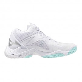 Mizuno Wave Lightning Z8 Mid Bianco Verde - Scarpe Pallavolo Donna