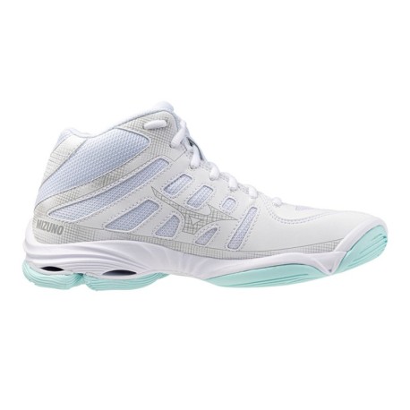 Mizuno Wave Voltage 2 Mid Bianco Verde - Scarpe Pallavolo Donna