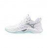 Mizuno Wave Momentum Pro Low Bianco Verde - Scarpe Pallavolo Uomo