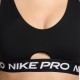 Nike Pro Reggiseno Sportivo Indy Plunge Nero