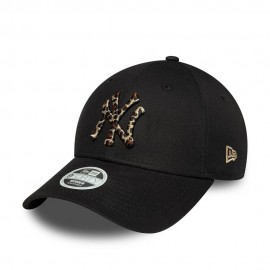 New Era Cappellino 9Forty Ny Leopard Nero Donna