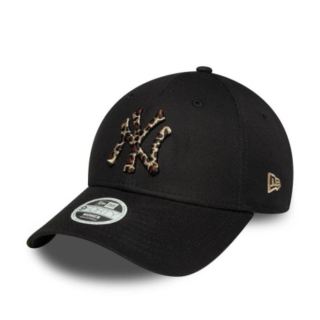 New Era Cappellino 9Forty Ny Leopard Nero Donna