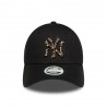 New Era Cappellino 9Forty Ny Leopard Nero Donna