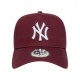 New Era Cappellino Ny E-Frame Bordeaux Uomo