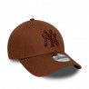 New Era Cappellino Ny 9Forty Tono Su Tono Moro Uomo