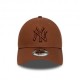 New Era Cappellino Ny 9Forty Tono Su Tono Moro Uomo