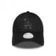 New Era Cappellino 9Forty Ny Nero Donna