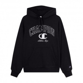 Champion Felpa Big Logo Nero Uomo