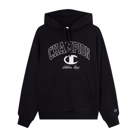 Champion Felpa Big Logo Nero Uomo