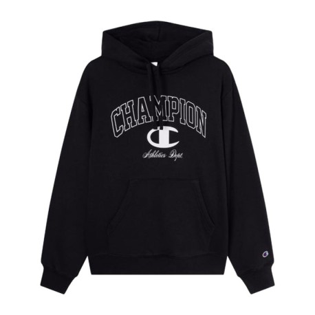 Champion Felpa Big Logo Nero Uomo