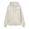 Champion Felpa Con Cappuccio Logo Piccolo Beige Uomo