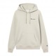 Champion Felpa Con Cappuccio Logo Piccolo Beige Uomo