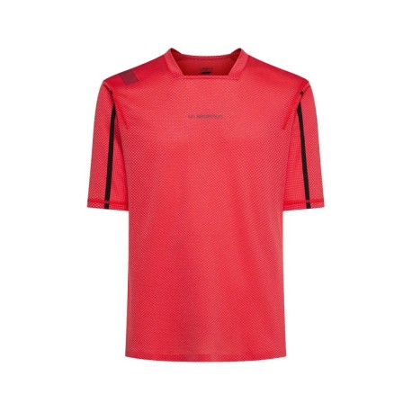 La Sportiva T-Shirt Trail Running Trail Bite Mountain Rosso Redwood Uomo