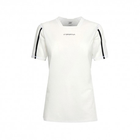 La Sportiva T-Shirt Trail Running Trail Bite Chalk Onyx Donna