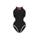Arena Costume Intero Piscina Big Logo Nero-Bianco Donna
