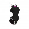 Arena Costume Intero Piscina Big Logo Nero-Bianco Donna