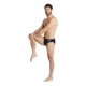 Arena Costume Intero Piscina Slip Team Solid Nero Bianco Uomo